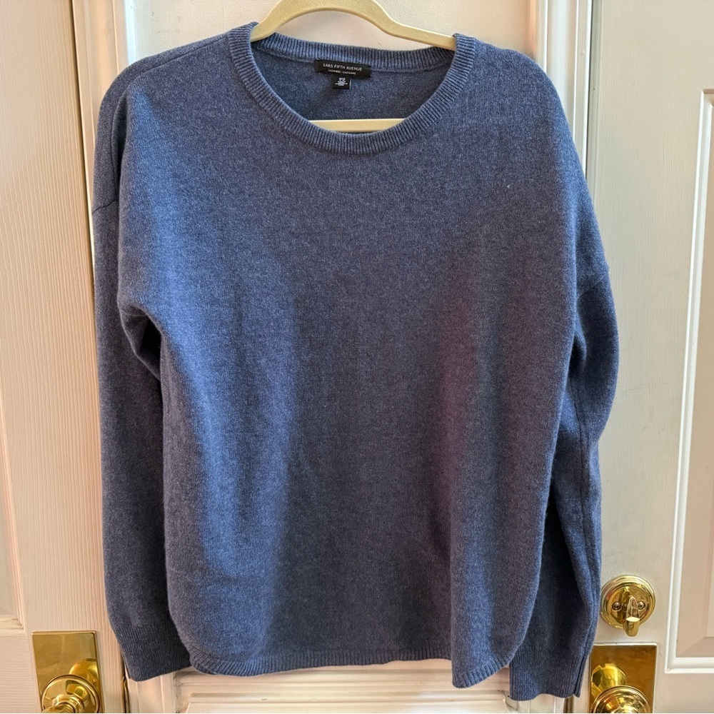 Saks Fifth Avenue 100% Cashmere Crewneck Sweater